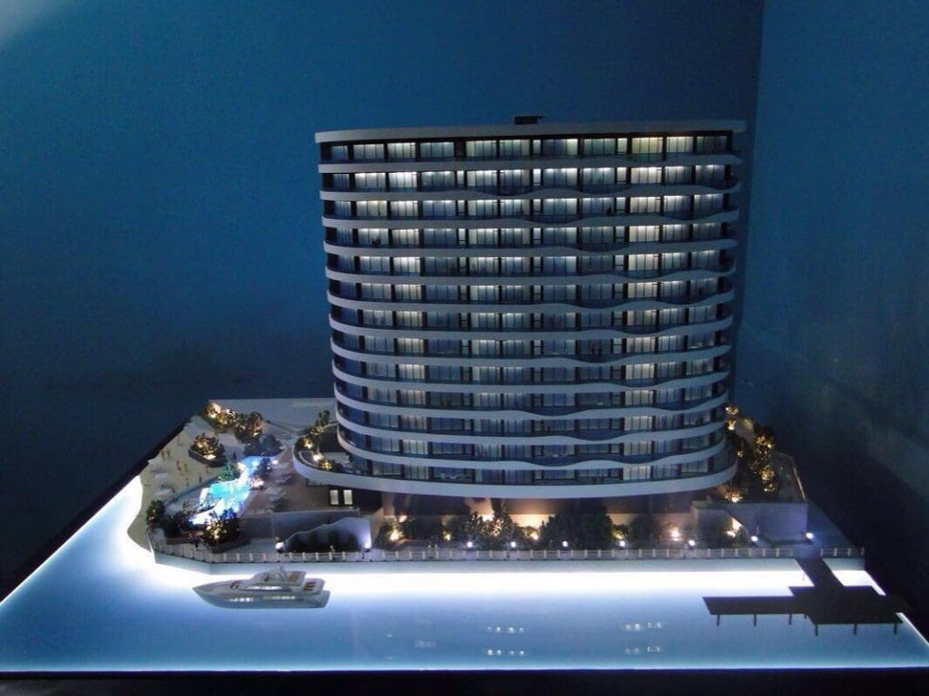 Hotel architectural scale model, model making dubai