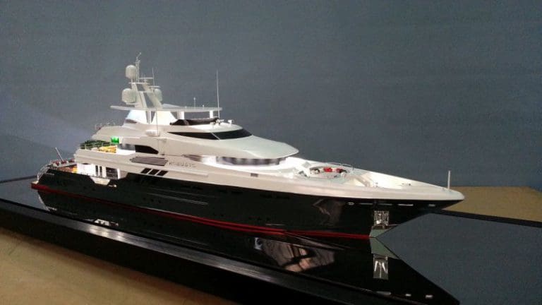 3D printed Yacht scale model in dubai