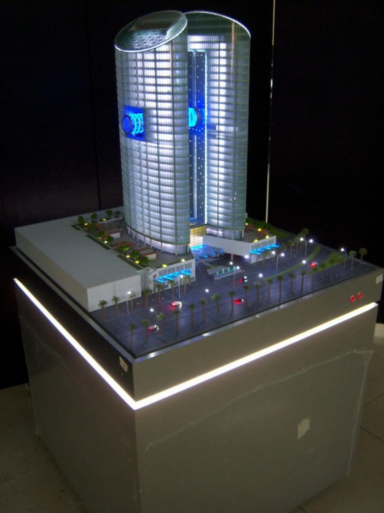 Architectural scale tower model making dubai