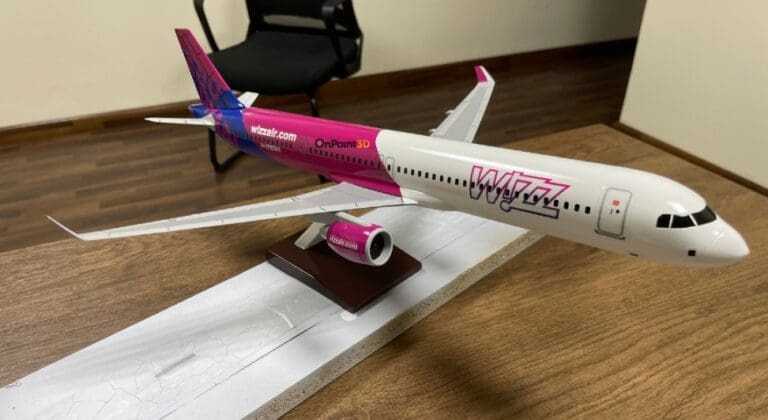 3D Printed Wizz Air A321 Neo Aircraft in Dubai