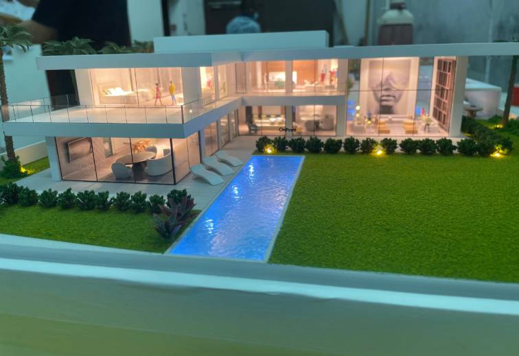 Architectural model of villa