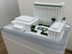Arab league headquarters 3d printed model