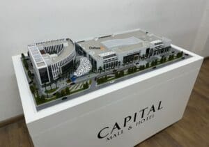 architectural scale model of a mall in dubai by on point 3d