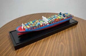 Container vessel model dubai by on point 3d