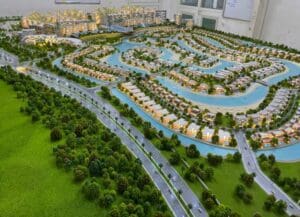 Architectural Model Making of Azizi Venice Masterplan in dubai by On Point 3D