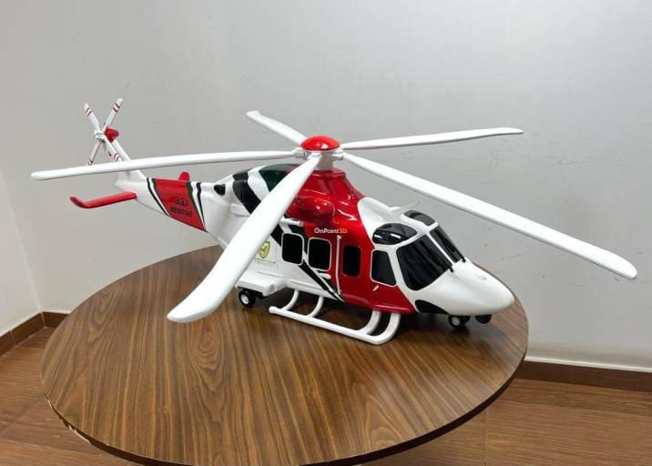 3d printed helicopter model in dubai