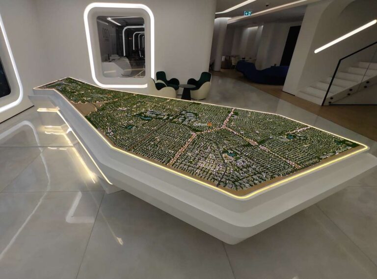 Architectural Model of Masterplan in Dubai