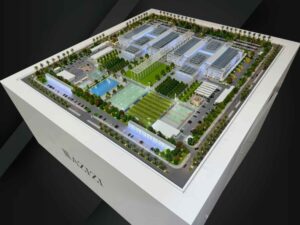 Architectural Scale Model of School for Mothers Endowment in Dubai